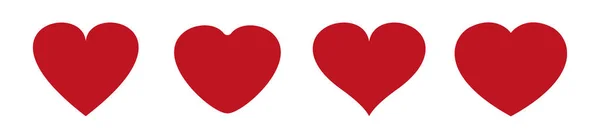 Vector de iconos del corazón. Símbolo de amor. San Valentín signo del día . — Vector de stock