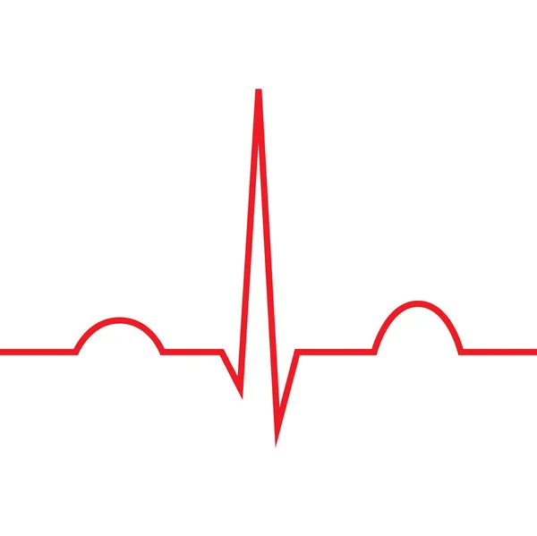 Ritmo Cardíaco Normal Ekg Vector Ilustración — Vector de stock