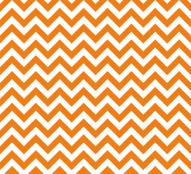 Turuncu ve beyaz Zig zag seamless modeli, vektör ve illüstrasyon.