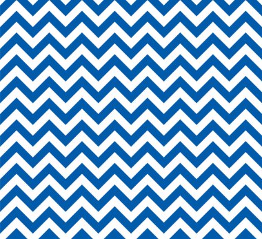 Mavi ve beyaz Zig zag seamless modeli, vektör ve illüstrasyon.