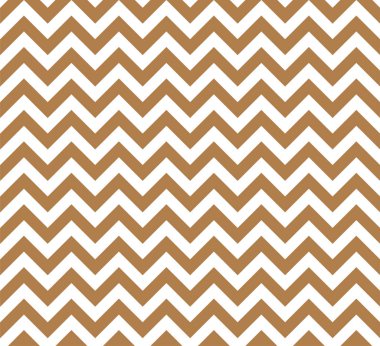 Altın ve beyaz Zig zag seamless modeli, vektör ve illüstrasyon.