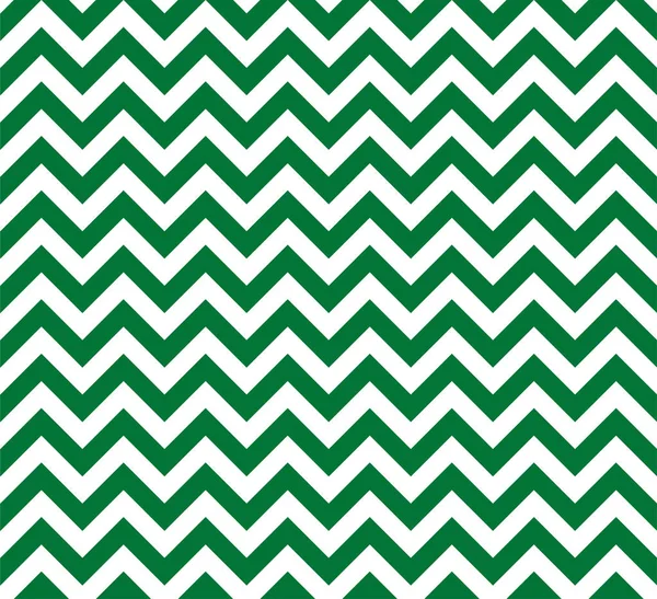 Verde Bianco Zig Zag Modello Senza Soluzione Continuità Vettore Illustrazione — Vettoriale Stock