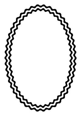 Dalgalar hatları ile Yunan yuvarlak çerçeve. Tipik Mısır, Asur ve Yunan motifleri daire sınır. Arapça geometrik doku. İslam sanatı. Soyut geometrik. Vektör ve illüstrasyon.