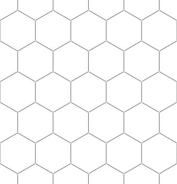 beyaz üzerine siyah petek grafik seamless modeli