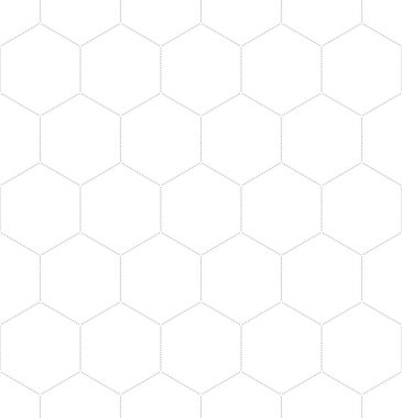 beyaz üzerine siyah petek grafik seamless modeli