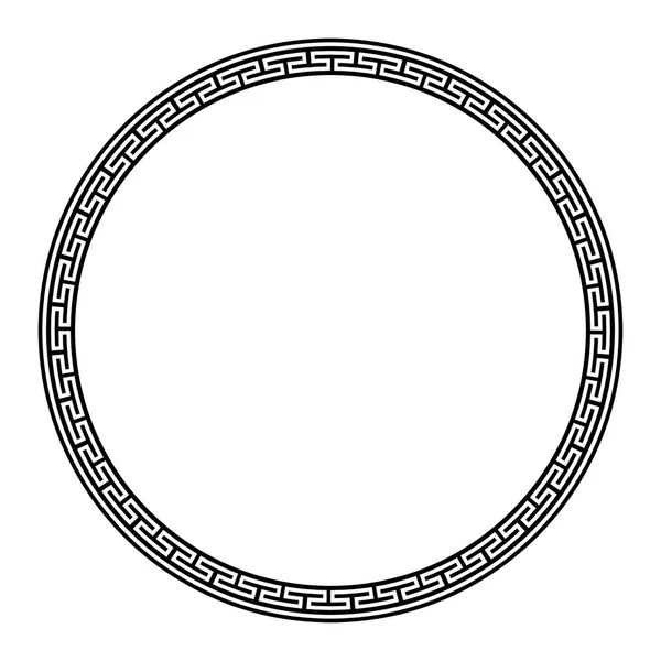 Грецька ключового кадру кругла. Типові єгипетські, ассірійський та грецької мотиви кордон коло. — стоковий вектор