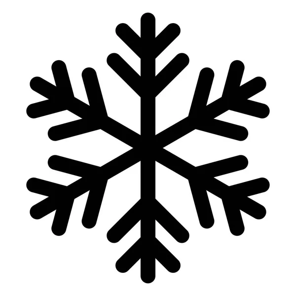 Icono o logotipo del copo de nieve. Navidad e invierno tema vector símbolo . — Archivo Imágenes Vectoriales