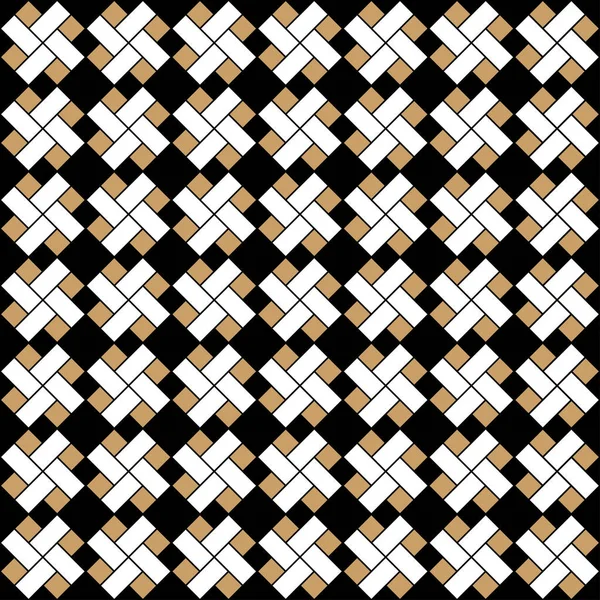 원활한 일본어 크로스 패턴 아이콘 검은 배경에 고립. 벡터 — 스톡 벡터