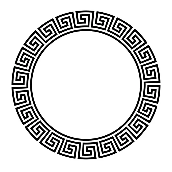 Yunan anahtar yuvarlak çerçeve. Tipik Mısır, Asur ve Yunan motifleri daire kenarlık.