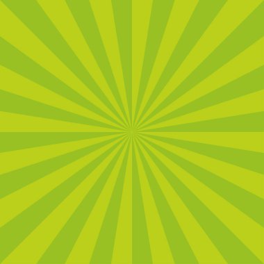 Sunburst vektör desen yeşil renk paleti.