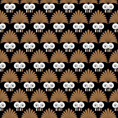 Antik girdap Yunan sorunsuz süsleme desen, vektör