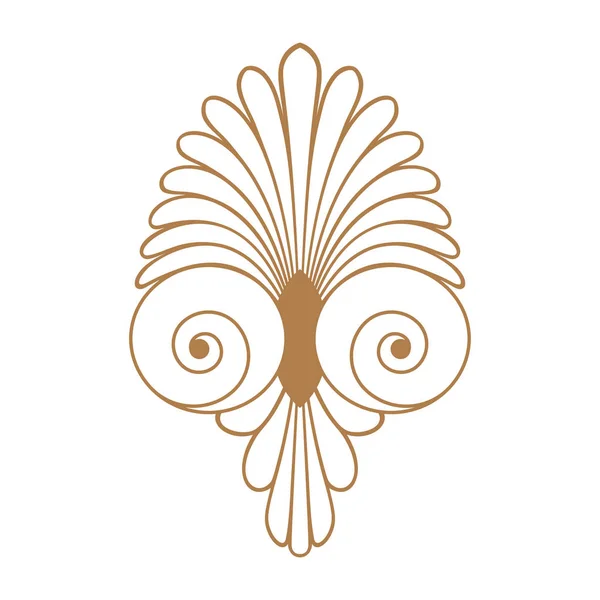 Ελληνικό σύμβολο στολίδι, διανυσματικά και εικονογράφηση αρχαία στροβιλισμού — Διανυσματικό Αρχείο