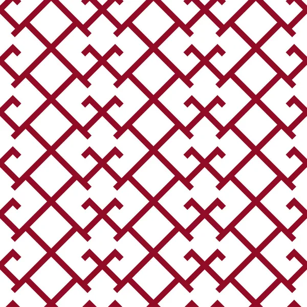 Latvian happiness cross ornamental Martina symbol seamless pattern. Vector illustration. — Stock Vector