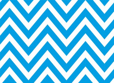 Dikişsiz mavi ve beyaz zikzak çizgili desen. Zikzak Geometrik tekrar desen. Vektör tasarımı