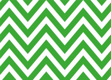 Dikişsiz yeşil ve beyaz zikzak çizgili desen. Zikzak Geometrik tekrar desen. Vektör tasarımı