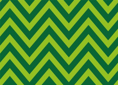 Dikişsiz yeşil ve beyaz zikzak çizgili desen. Zikzak Geometrik tekrar desen. Vektör tasarımı