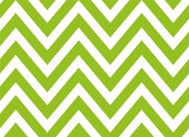 Dikişsiz yeşil ve beyaz zikzak çizgili desen. Zikzak Geometrik tekrar desen. Vektör tasarımı