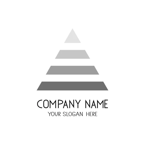 Vektorové logo trojúhelníku. Symbol pro obchodní společnost. — Stockový vektor