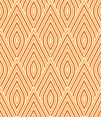 Kırmızı geometrik çizgilerle kesintisiz çizgili ızgara dokusu.