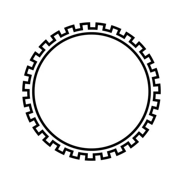 Греческая круглая рамка. Греческая граница. Вектор — стоковый вектор
