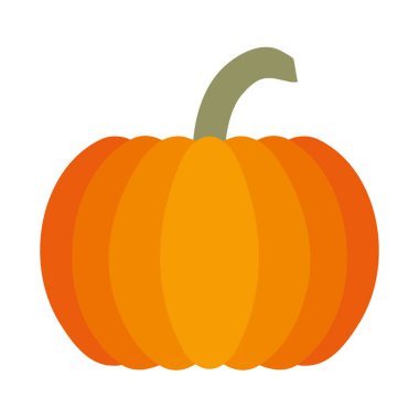 Kabak Beyaz izole. Düz Tasarım Stili.