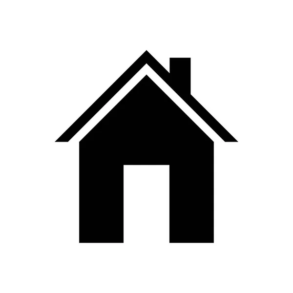 Icono de la casa Vector simple logotipo plano símbolo — Archivo Imágenes Vectoriales
