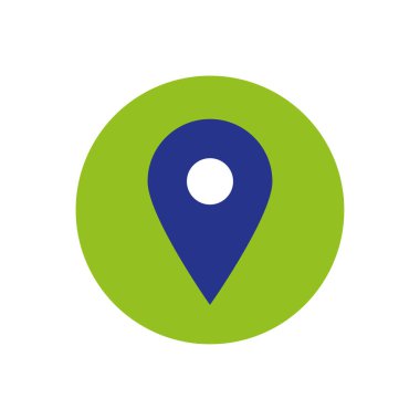 Düz simge veya konum vektörü simgesi