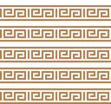 Yunan anahtarı. Tipik Mısırlı, Suriyeli ve Yunan dürtü dokusu. Vektör ve illüstrasyon.