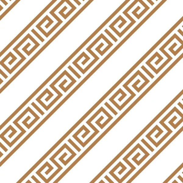 Chave grega. Textura típica de motivos egípcios, assírios e gregos. Vetor e ilustração . — Vetor de Stock