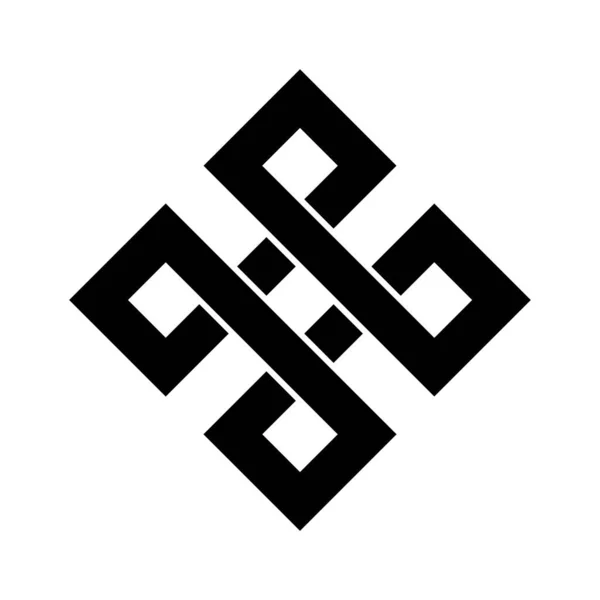 Grekiska nyckeln. Typiska egyptiska, assyriska och grekiska motiv vektor symbol. — Stock vektor