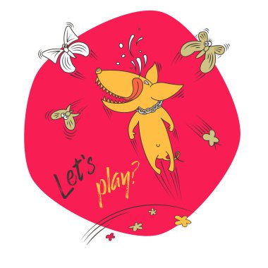 köpek ve kelebekler