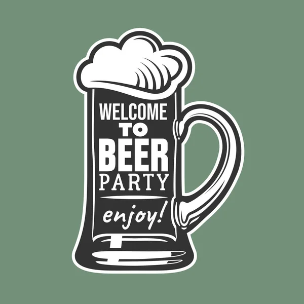 Invito alla festa della birra — Vettoriale Stock