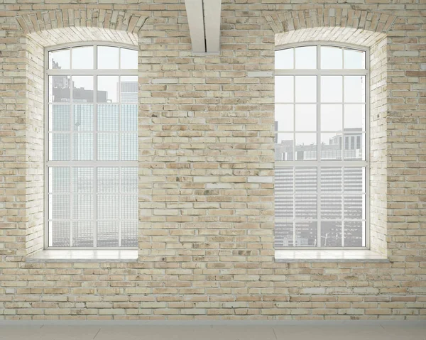 Modern hafif parlak iç 3d işleme görüntü