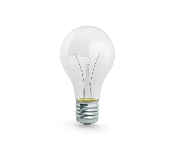 Lâmpada Iluminação Renderizar Fundo Branco — Fotografia de Stock