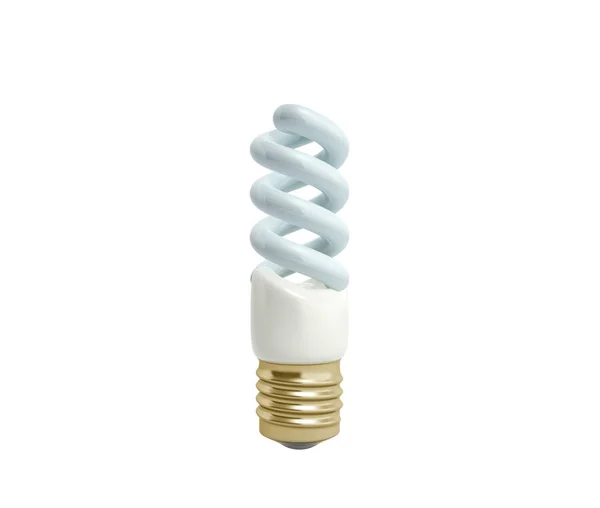 Econom Lighting Bulb Render White Background Shadow — Stock Photo, Image