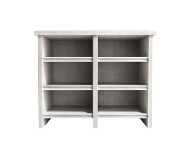 boş tablo 3d render beyaz zemin üzerine gölge yok ticaret