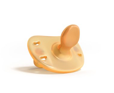  Bebek kukla 3d render illüstrasyon izole beyaz arka plan üzerinde