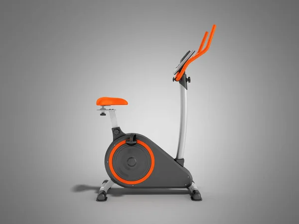 Moderner Sport Heimtrainer Gelb Lila Render Auf Grauem Hintergrund — Stockfoto