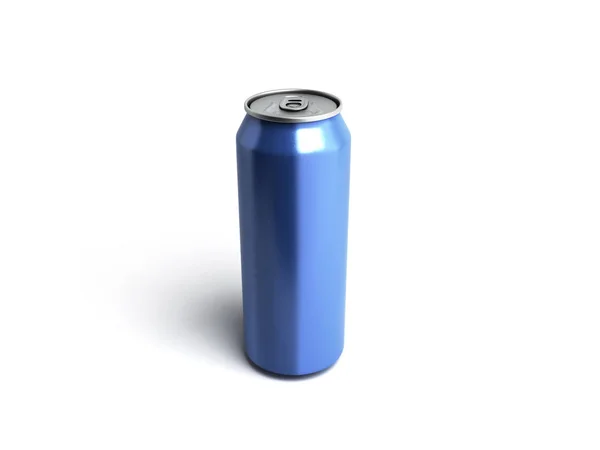金属のアルミ飲料缶を飲む白の のレンダリング — ストック写真