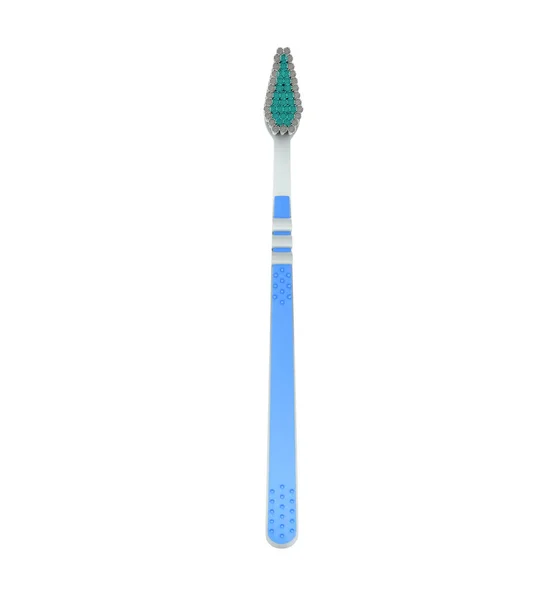 Blue Toothbrush Close Render White Nbo Shadow — Stock Photo, Image