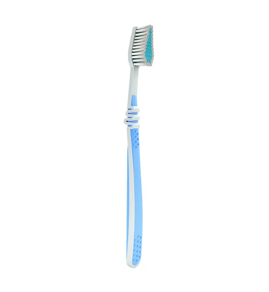 Blue Toothbrush Close Render White Background Shadow — Stock Photo, Image