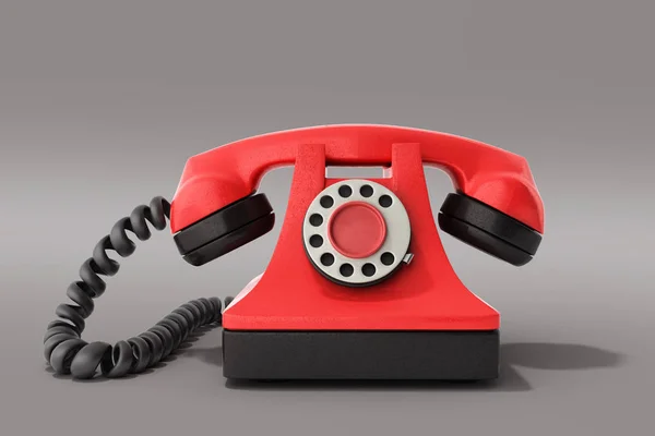 Hot Line Concept Rode Vintage Telefoon Een Oproep Ideaal Voor — Stockfoto