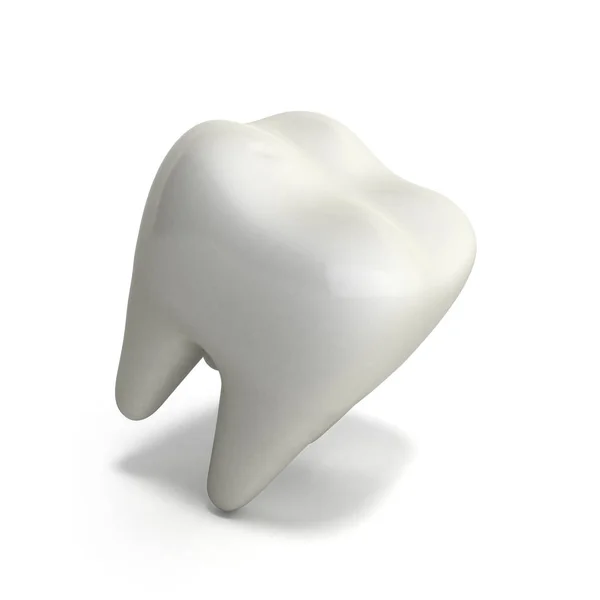 Whitening Human Tooth Render White — Stock Photo, Image