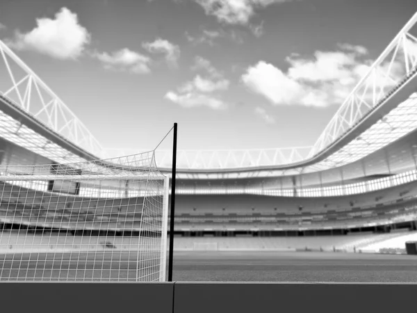 Стадіон Пішки Візуалізація Уявної Футбольної Арени — стокове фото