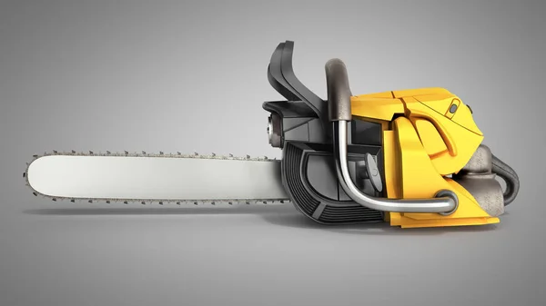 Chainsaw Grey Background Illustration — Stock Photo, Image