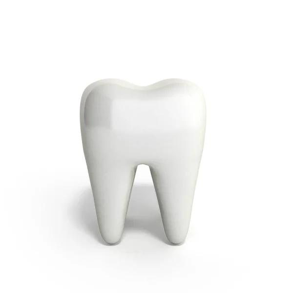 Whitening Human Tooth Render White — Stock Photo, Image