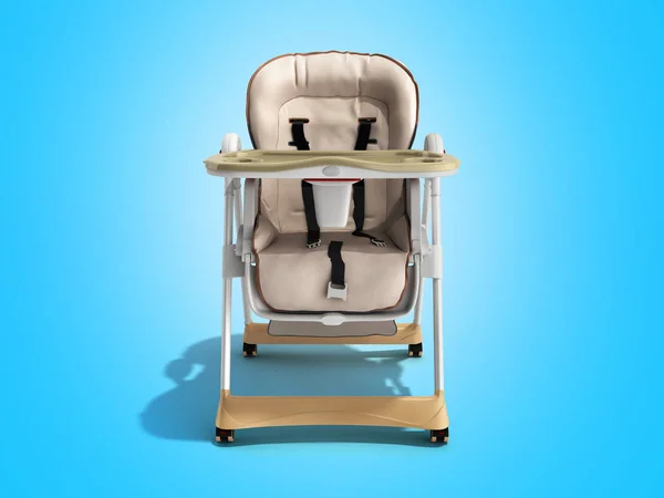 Modern Bebek Sandalyesi Mavi Render Resim Reklam Için Besleme — Stok fotoğraf