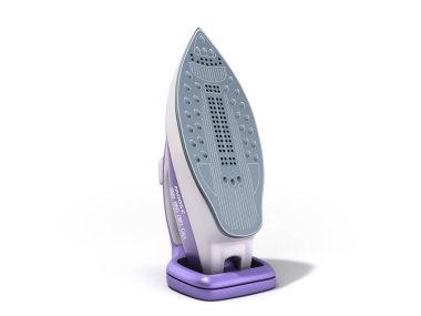 Beyaz Modern buharlı ütü 3d render