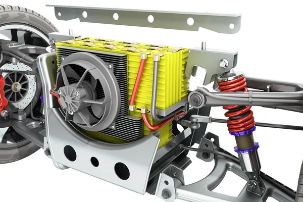 Distancia Entre Ejes Del Sistema Eléctrico Del Coche Con Sistema — Foto de Stock