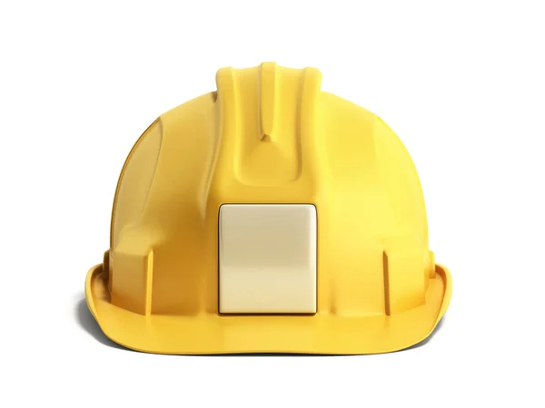 Hard Hat Hintergrund Bau-Tools 3D-Render auf weiß — Stockfoto